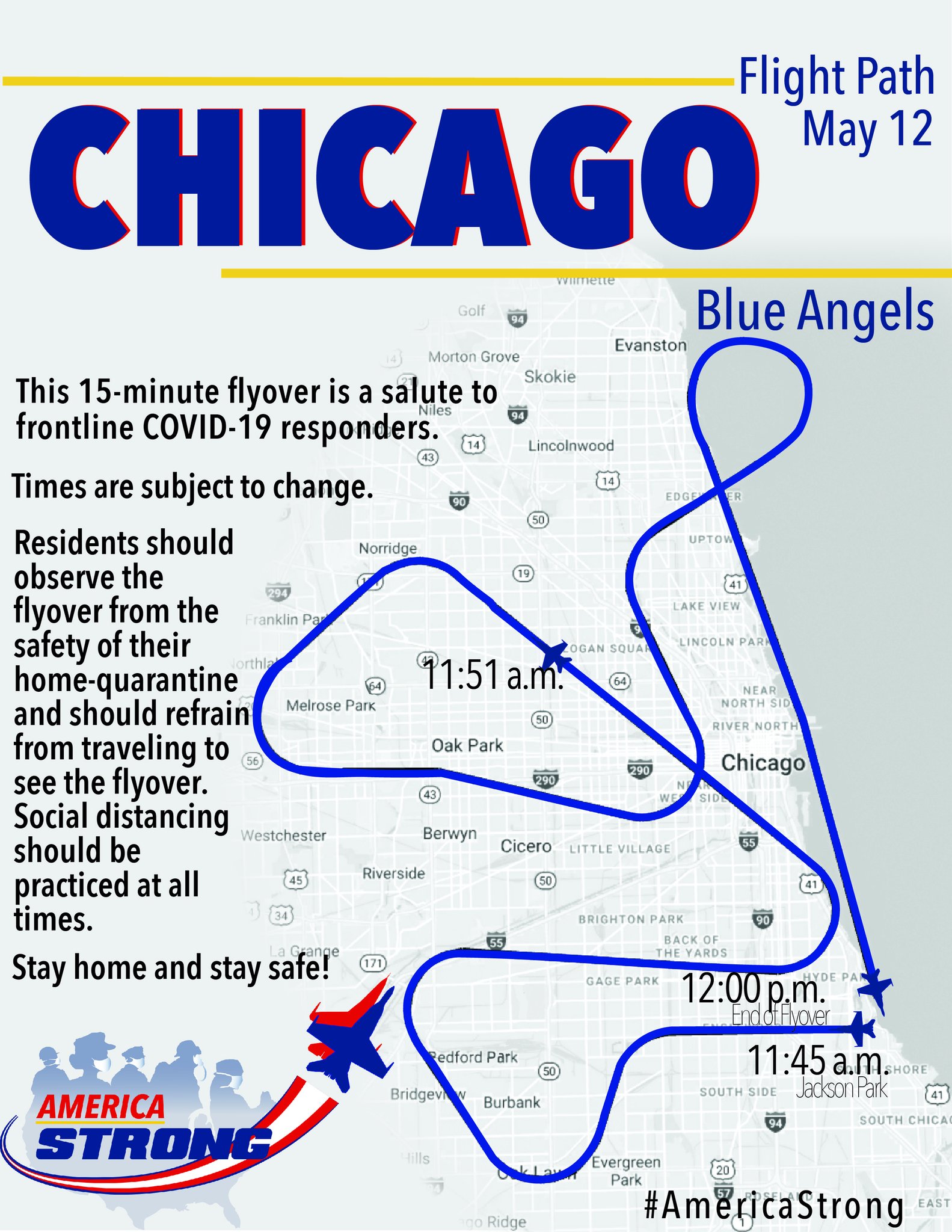 blueangelschicagoflyoverflightpathmaptimesasusnavysalutes