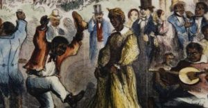 Enslaved people celebrate Christmas. Photo courtesy of history.com.