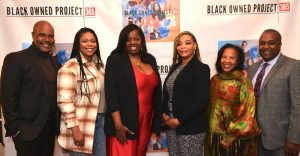 Ay'Anna Moody, Berkeley/Oakland Chapter BWOPA; Cathy Adams, president of the Oakland African American Chamber of Commerce; Phillips; Regina Jackson, president, Oakland Police Commission and Oakland Police Department Chief LeRonne Armstrong. Photo by Adam Turner.