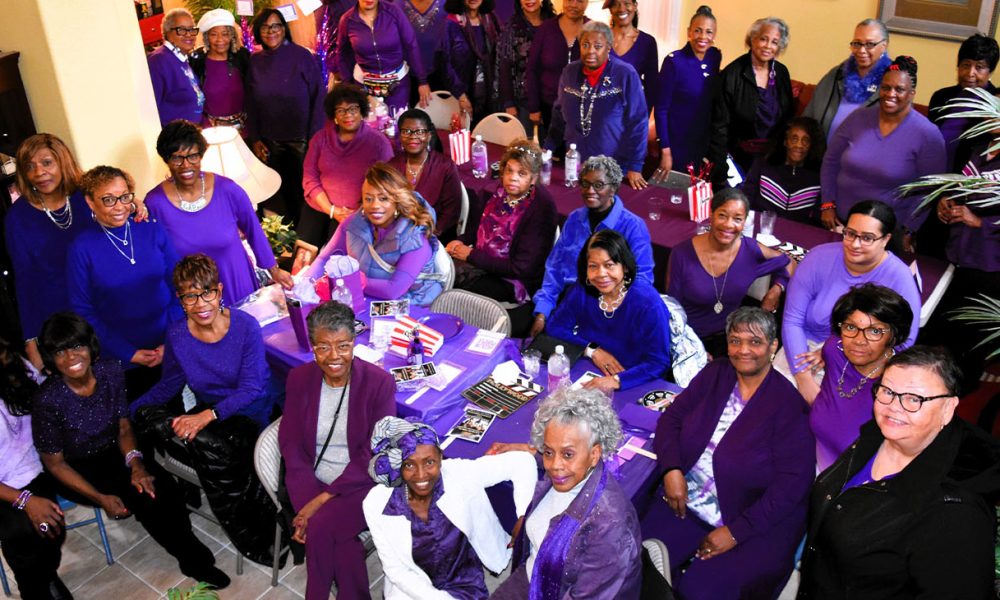 LADIES IN RED GO PURPLE