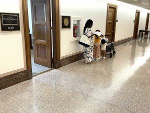 Fatima Killebrew and her family visited the office of Tennessee Sen. Marsha Blackburn as part of a national movement urging policymakers to prioritize the needs of infants, toddlers, and their families.