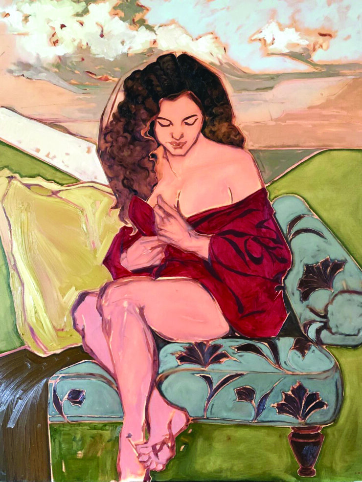 Beloved (Sanctuary), 2021 | 60 x 48 inches | Oil On Canvas. By Charisa Dene Jacobs