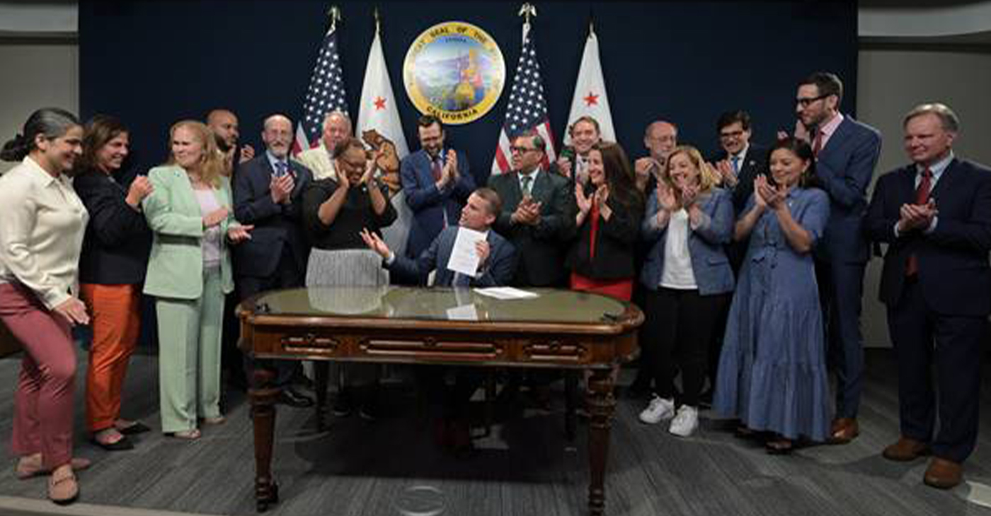 Mike McGuire, California Senate President pro Tempore, signed the bond bill in his role as acting governor while Gavin Newsom was out of state last week. Photo courtesy Senate Rules Photography.