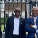 Oakland pastors at the White House to End Gun Violence. (L-R) Pastors Darnell Hammock, Bishop Keith Clark, Pastor Michael Wallace, and Pastor Zachary Carey. Photo courtesy of ION (Impact Oakland Now).