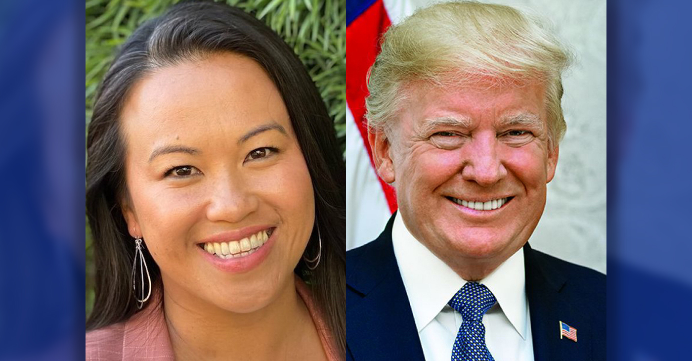 Oakland Mayor Sheng Thao and Presidential Candidate Donald Trump.