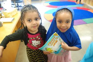 Preschool students at the Preschool Promise program at the Center for African Immigrants and Refugees in Portland, Oregon.