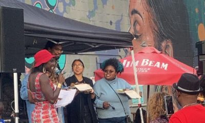 About 150 people came to the Jollof Festival to sample plates and cheer on the contestants. Photo by Daisha Williams.