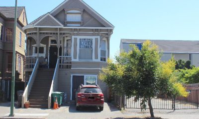 A rent controlled duplex located in West Oakland. Photographed on July 22 by Zack Haber.