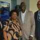 Shown left to right are Sen. Steven Bradford (D-Inglewood), Secretary of State Shirley Weber, former Los Angeles Lakers player Michael Cooper. and Assemblymember Chris Holden (D-Pasadena) at a reception held for Cooper. CBM photo by Antonio Ray Harvey.