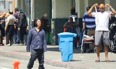 SAN FRANCISCO, CA USA May 6, 2018: People line up for services outside Tenderloin Housing Clinic. The neighborhood is symbolic of San Francisco’s homelessness issues. iStock photo.