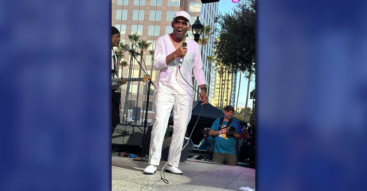 Frankie Beverly performing at the San Jose Jazz Summer Fest 2024. Photo Courtesy of Frankie Beverly.