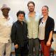 (L-R) Richard “Razor” Johnson, plaintiff and hunger strike survivor; JoeBill Muñoz and Lucas Guilkey, director and producer, respectively, of the Film Documentary “The Strike;” and event host Caitlin Henry, Criminology and Justice Studies Lecturer at Sonoma State University. Photo by Jonathanfitnessjones