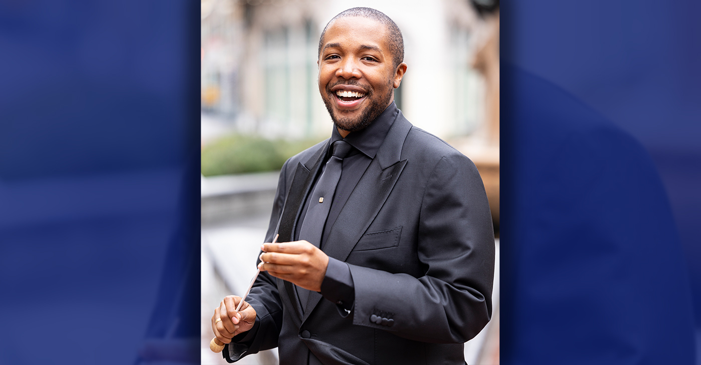 Music Director Kedrick Armstrong. Photo by Scott Chernis.