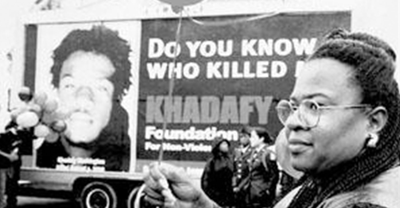 Marilyn Washington-Harris, posted 19 billboards around Oakland with the picture of her murdered son, Khadafy Washington, and the blaring question: Do You Know Who Killed Me?