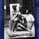 Augusta Savage with her sculpture Realization, ca. 1938. Photo by Andrew Herman, Archives of American Art, Smithsonian Institution (2371)