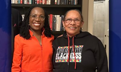 U.S. Supreme Court Justice Ketanji Brown Jackson and Blanche Richardson of Marcus Books. Photo by Cherysse Calhoun.