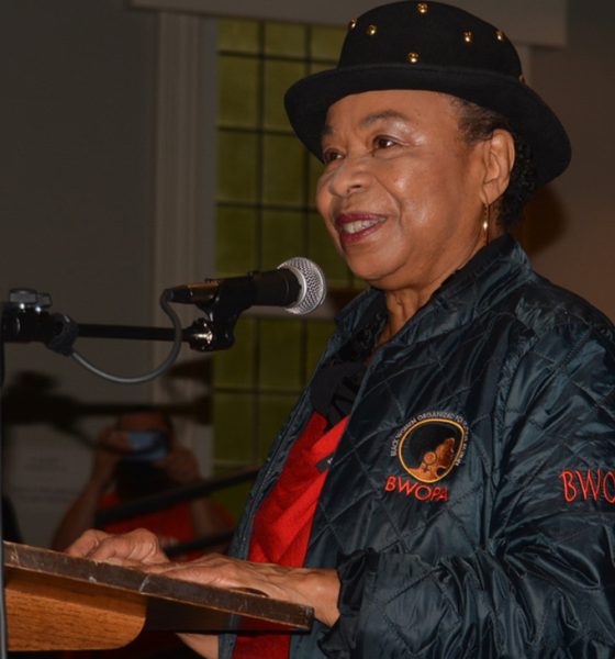 (File Photo) U.S. Congresswoman Barbara Lee (D-13-Oakland) chides Justices on the Supreme Court of the United States for voting to strike down Affirmative Action. She is shown here speaking in front of the California Reparations Task Force in Oakland on May 6, 2023. CBM photo by Antonio Ray Harvey. By Edward Henderson, California Black Media