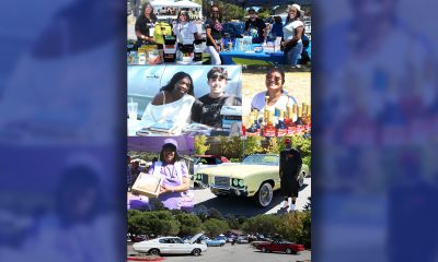 From top to bottom, left to right: Event planners Lulu and Antoinette, Annette Henry, Shannon Bynum, and Lamesha Bynum. Next row: Ain Ashby, Krystal Rose and Vincenzo Bezerra. Bottom: Melba Banks and Darrell Roary, car show with Dennett Colescott’s white 1966 Dodge Charger on the left. Photos by Godfrey Lee.