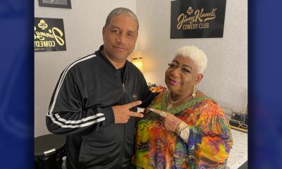 (L-R) Terry T. aka Mr. Community and Oakland legend, comedian Luenell. Photo by Jonathanfitnessjones.