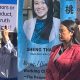 Oakland Mayor Sheng Thao spoke Tuesday, Oct. 15, at a unity rally to oppose the campaign to recall her two years into her four-year term. Photo by Ken Epstein.