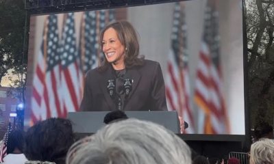 Vice President Kamala Harris speaking Nov. 6 at her alma mater, Howard University in Washington, D.C., concedes her 2024 presidential campaign against former President Donald Trump. (Jada Ingleton/The Washington Informer)