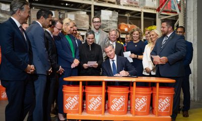 Gov. Gavin Newsom signs a bill enforcing tougher criminal penalties targeting property crimes in August. Photo Courtesy of Gov. Gavin Newsom’s office.