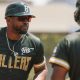 James Harris coaching on the field for the Oakland Ballers, a new Pioneer League team in the Bay Area. Harris also coaches youth baseball in order to prepare them for sports after high school. Photo courtesy of James Harris.