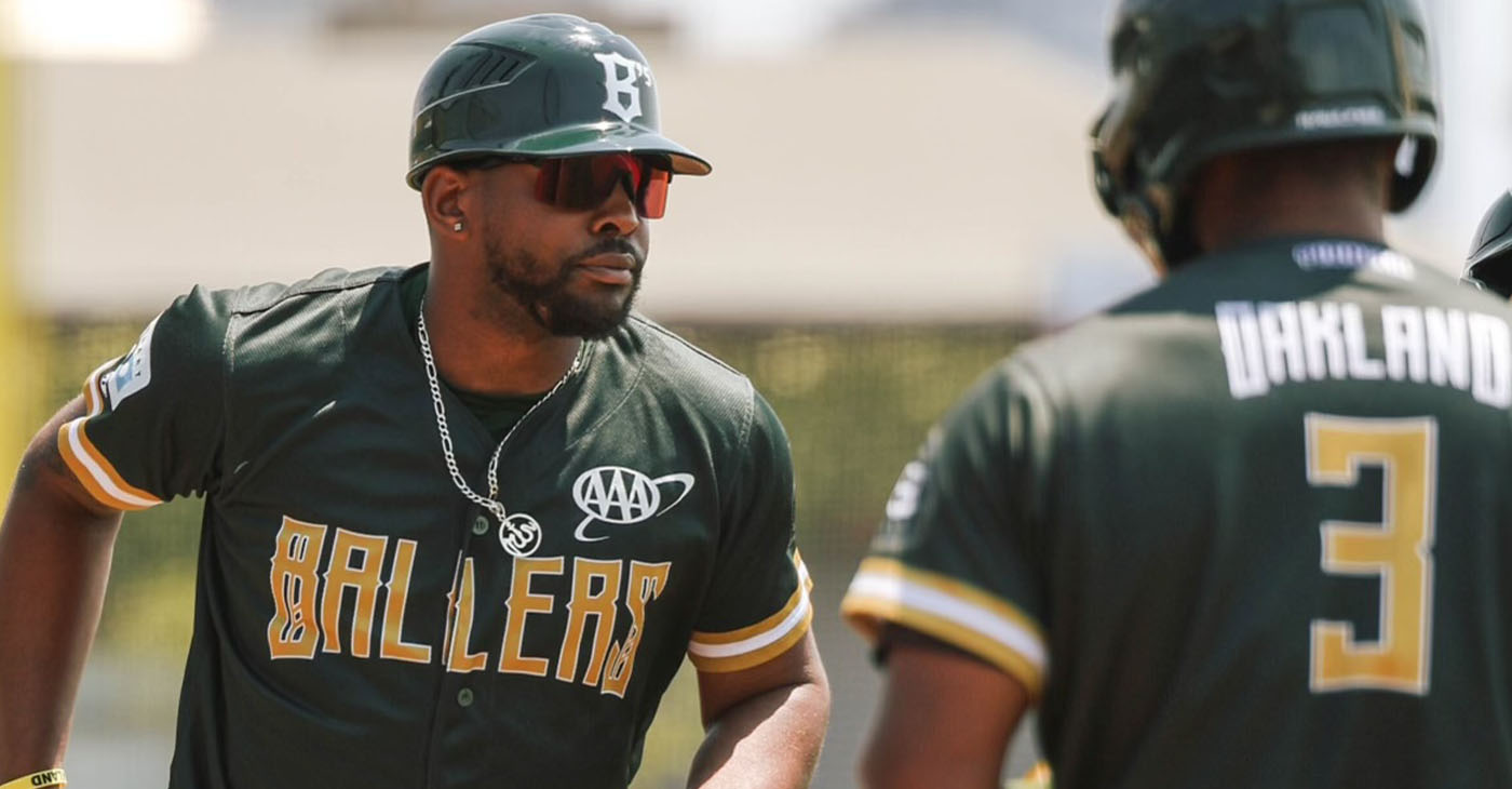 James Harris coaching on the field for the Oakland Ballers, a new Pioneer League team in the Bay Area. Harris also coaches youth baseball in order to prepare them for sports after high school. Photo courtesy of James Harris.