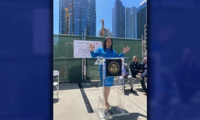 London Breed at Transbay Block 2 East and West groundbreaking. Photo by Conway Jones