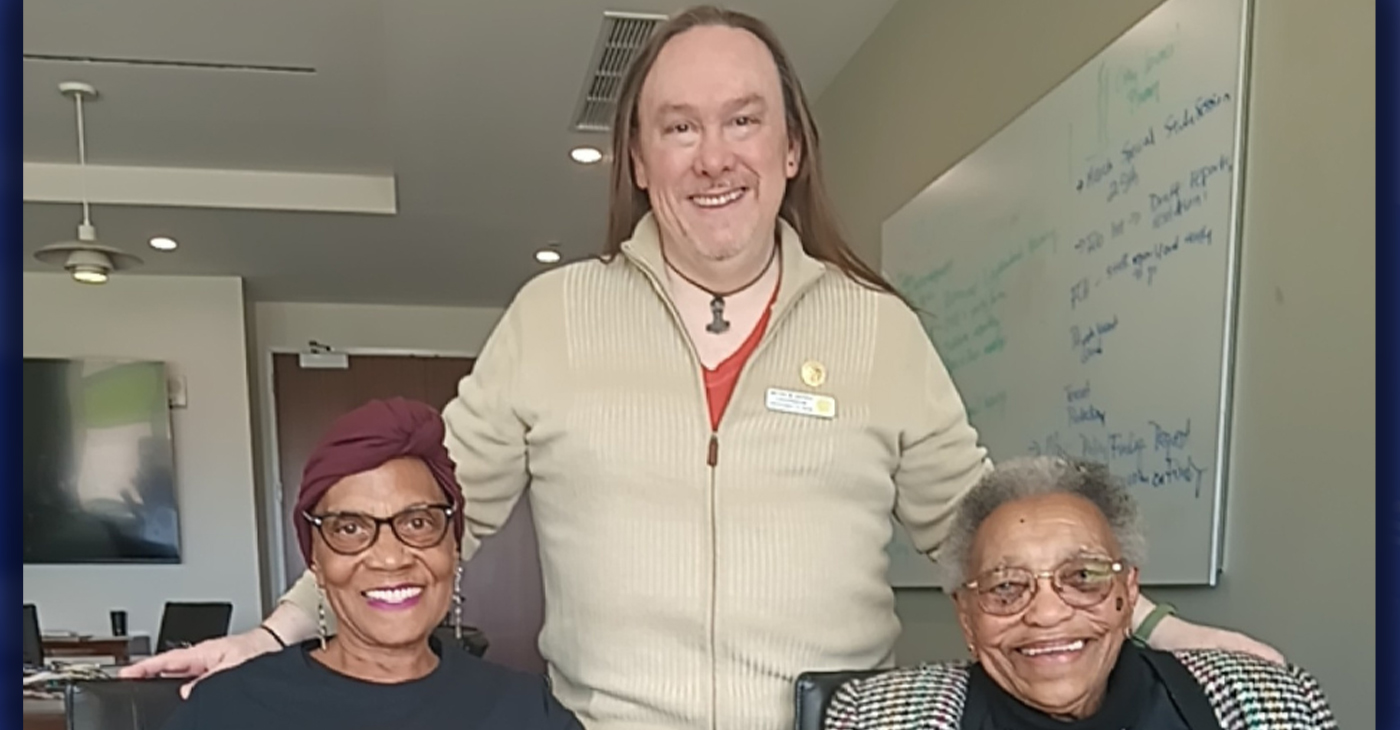 Myrtle Braxton (l-r), Byran H. Harris, and Michelle Hayes. Photo by Mike Kinney.