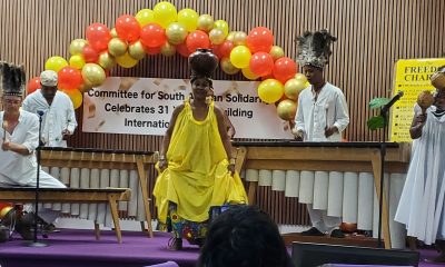 Zimbabwean dance and music group performs at COSAS' 31 Year Celebration at the East Bay Church of Religious Science. Photo By Carla Thomas.