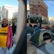 The California Poor People’s Campaign’s Victoria King erected encampments for unhoused Oaklanders. Victoria King and her committee erected these emergency tents to symbolize the needs of unhoused Oaklanders. Photos by Post Staff.