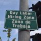 Day laborer zone sites are scattered across several streets in East Oakland, California. The sites allow workers to find temporary jobs in skilled labor such as construction, landscaping, and agriculture. Photo by Magaly Muñoz.