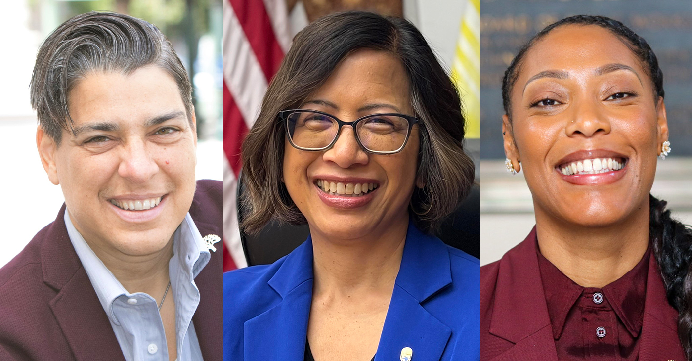 District 5 Supervisor Nikki Fortunato Bas, Oakland City Councilmember At-Large Rowena Brown, and Interim District 2 Councilmember Rebecca Kaplan. Courtesy photos.