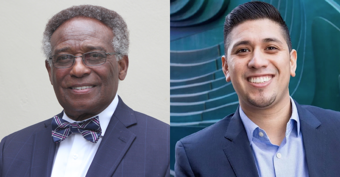 Robert Harris (left) is a retired attorney at PG&E and former legal counsel for NAACP. Richard Fuentes is co-owner of FLUID510 and chair of the Political Action Committee, American Federation of State, County, and Municipal Employees (AFSCME) Council 57. Courtesy photos.