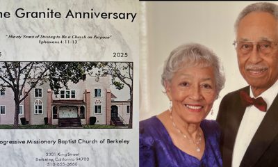 Progressive Missionary Baptist Poster. Dr. Earl C. Stuckey, Sr., Pastor of Progressive Missionary Baptist Church in Berkeley with his wife, Kay Frances Stuckey.