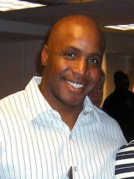 Barry Bonds, a former leftfielder for the San Francisco Giants, and Jerry Rice, former wide receiver for the San Francisco 49ers, are coaches for the celebrity game next Friday. Wikipedia photos.