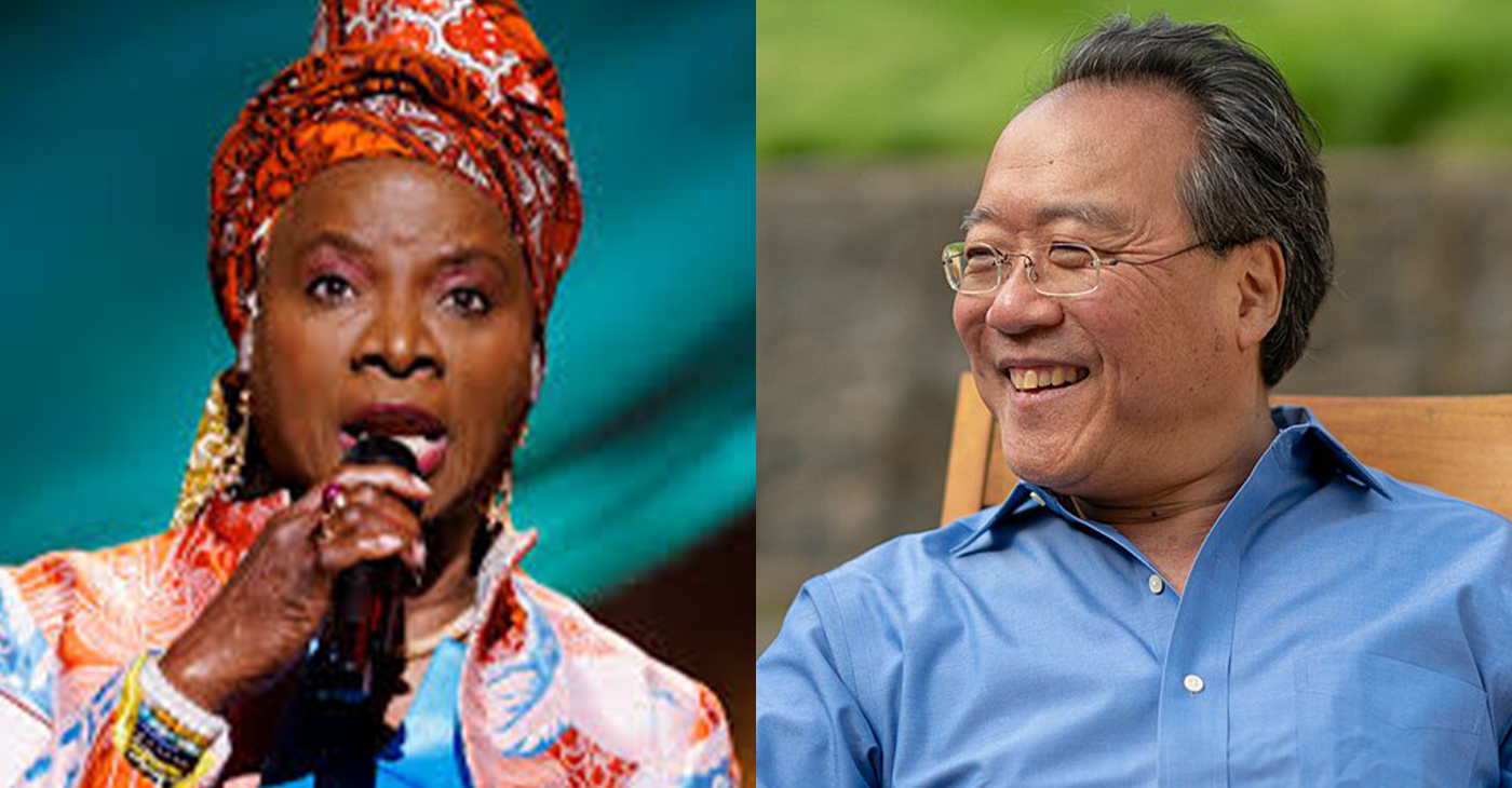 Angelique Kidjo and Yo-Yo Ma. Wikimedia photos.