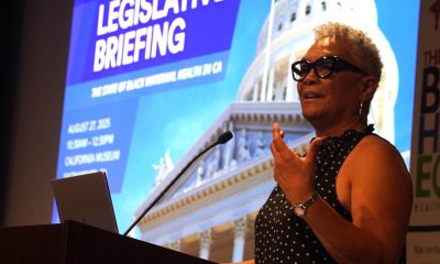 CBHN Executive Director Rhonda Smith convened a panel of experts—including health policy advocates, public health directors, researchers, and birth workers—for the organization’s legislative briefing on the state of Black maternal health. Sacramento, CA, Aug. 27, 2025. CBM photo by Antonio Ray Harvey.
