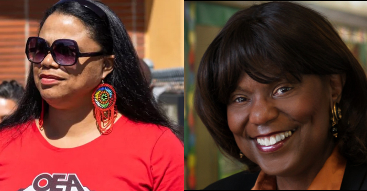 Left: Kampala Taiz-Rancifer. Courtesy photo. Right: Interim Supt. Denise Saddler. File photo.